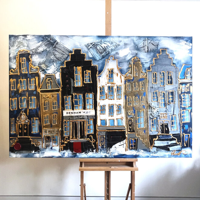 Schilderij- 100x150cm - Rick Triest - Amsterdam Herengracht -DENHAM JEANS - #1