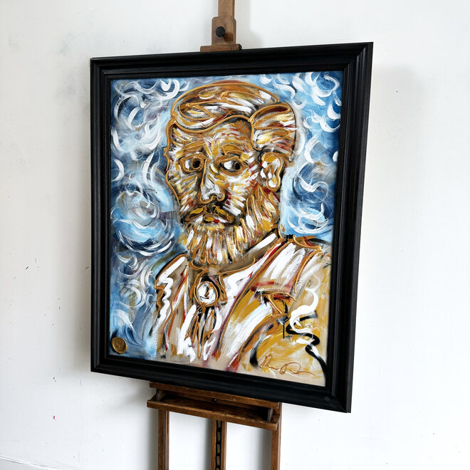 Painting- 80x100cm - Self-portrait of Vincent van Gogh by Rick Triest - #6