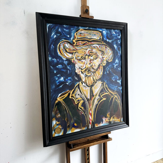 Painting- 80x100cm - Self-portrait of Vincent van Gogh by Rick Triest - #4