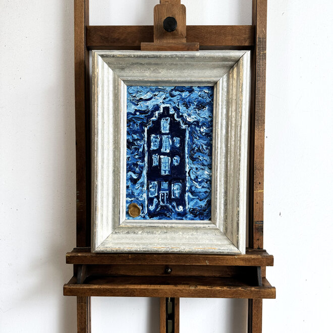 Painting- 20x30 cm - Rick Triest - Amsterdam Delft Blue Series - Blockx Blue & Prussian Blue