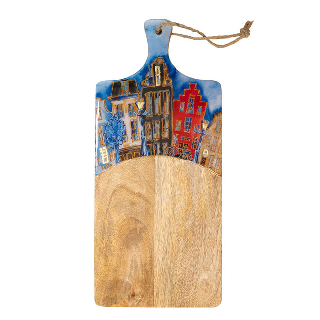 Designed by Rick Triest TS Collection - Kaasplank Canalhouses red D35x16 H2- Groot