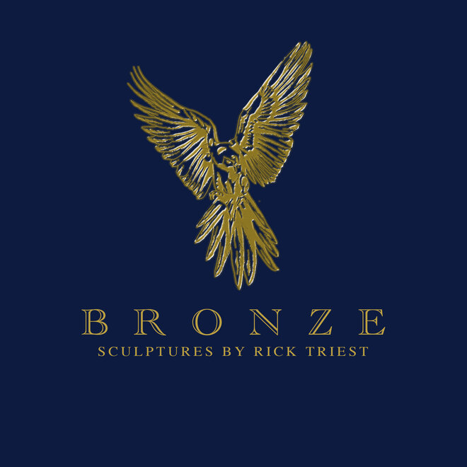 Bronze  ara ararauna - Rick Triest - 70hx60bx60d cm