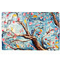 Designed by Rick Triest TS Collection - Placemat Blossom blue D42x29- Set van 6 stuks