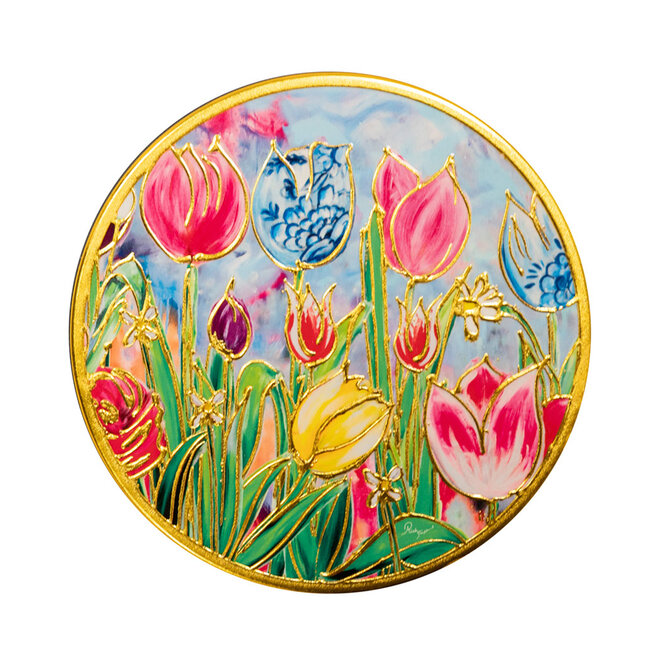 Designed by Rick Triest - Onderzetter Hotplate Dutch beauty spring D20x1 H20