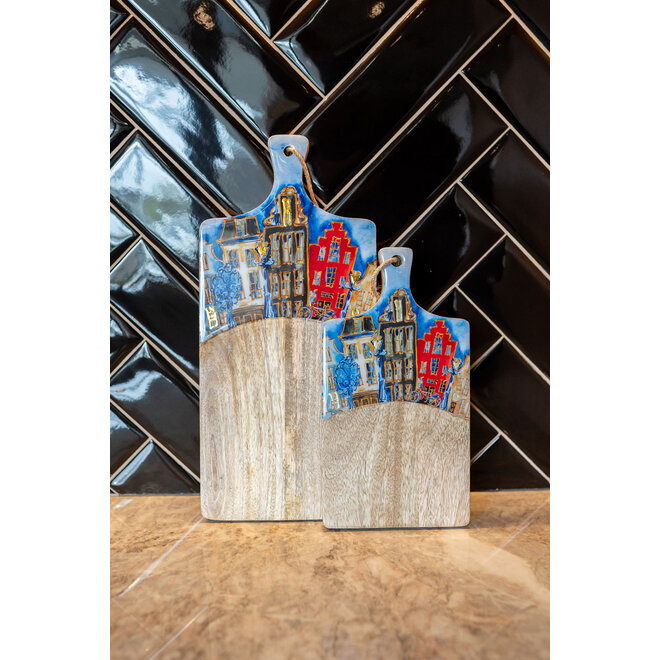 Designed by Rick Triest TS Collection - Kaasplank Canalhouses red D35x16 H2- Groot