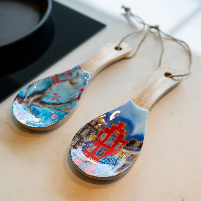 Designed by Rick Triest TS Collection- Lepel XL Blossom blue D27x10 H3