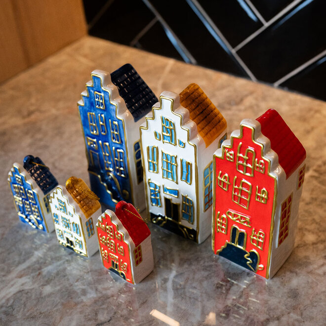 Designed by Rick Triest TS Collection- Grachtenpand Herengracht - Canalhouses Blue D6x5 H15