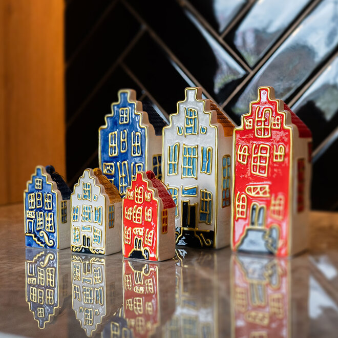 Designed by Rick Triest TS Collection- Grachtenpand Herengracht - Canalhouses rood D6x5 H15