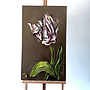 Schilderij -60x100 cm -Rick Triest - Tulpenmanie - Bronze paint - Papegaai tulp #5