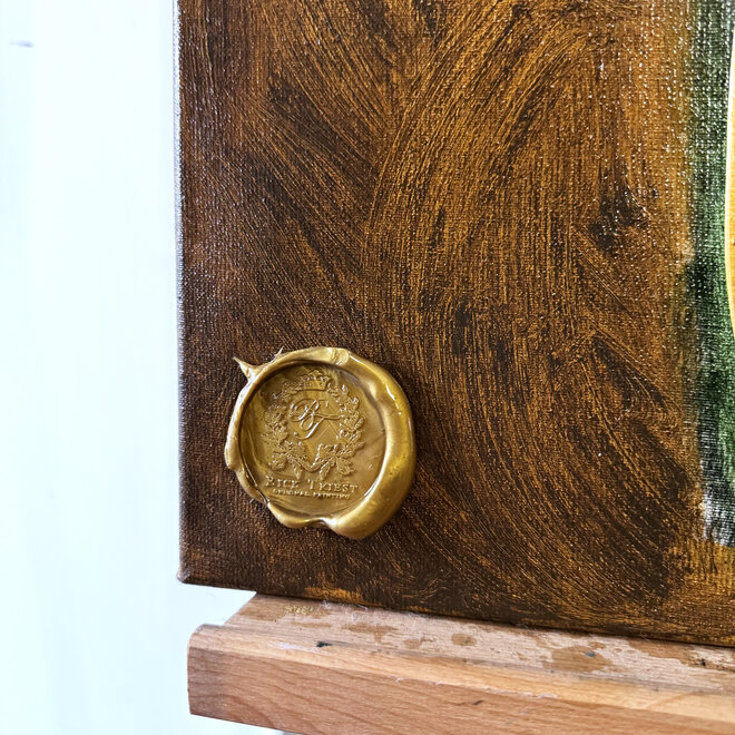 Painting - 60x100 cm -Rick Triest - Tulip mania - Inspired by Dutch masters - Parrot tulip #7