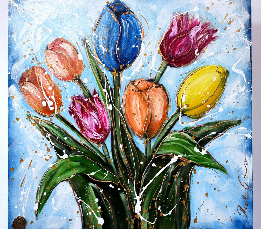 Schilderijen - Tulpen  