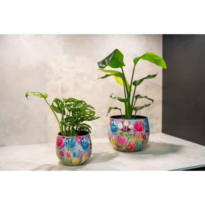 Designed by Rick Triest TS Collection - Tulpen - Pot set van 2 Dutch beauty spring D9 H7