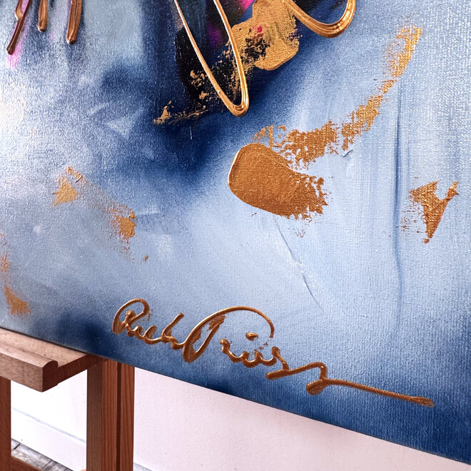 Painting- 80x120x2,5 cm - Rick Triest - Lobster Time! - #2 - Pink