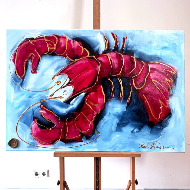 Painting- 80x120x2,5 cm - Rick Triest - Lobster Time! - #3