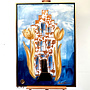 Schilderij- 80x120x2,5 cm - Rick Triest -Amsterdam & Delft Blue #3