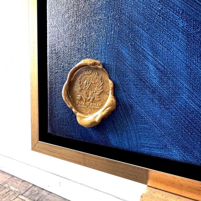 Schilderij- 80x120x2,5 cm - Rick Triest -Amsterdam & Delft Blue #3