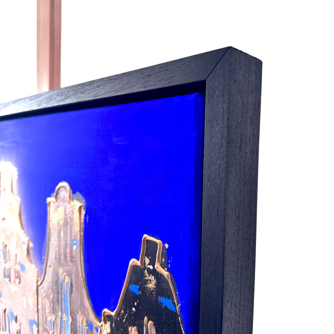 Painting- 80x80 cm - Rick Triest - Amsterdam Herengracht -Cobalt - Yves Klein Blauw -3