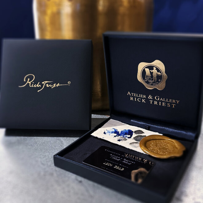 Schilderij- Rick Triest - 120X200cm - Amsterdam Prinsengracht - Westertoren