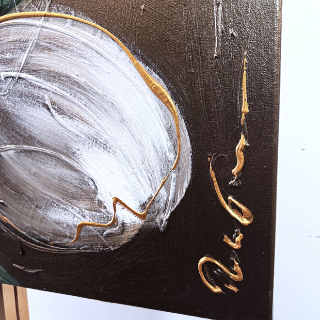 Schilderij - 100x120 cm - Rick Triest - XL Tulips - Bronze paint - #2