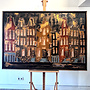 Painting- 100x150cm - Rick Triest - Amsterdam LUXURY style - grachten gevels in omber & Gold #19