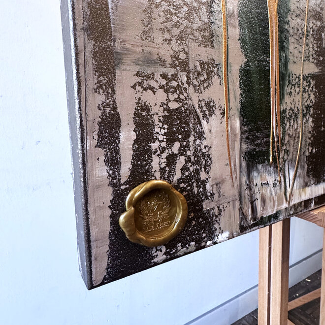 Painting  - 80x120 cm - Rick Triest - Luxury Tulpen - Bronze & Sienna #1