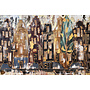 Painting- 100x150cm - Rick Triest - Amsterdam LUXURY style - grachten gevels in omber & Gold #29