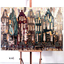 Painting- 100x150cm - Rick Triest - Amsterdam LUXURY style - grachten gevels in omber & Gold #26