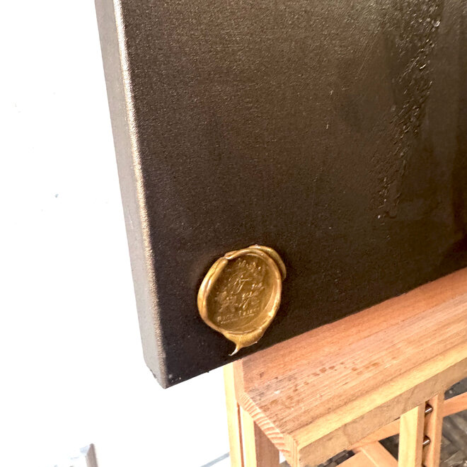 Painting - 70x100 cm - Rick Triest - Crimson Tulip - Bronze #1