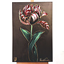Painting - 70x100 cm - Rick Triest - Crimson Tulip - Bronze #1