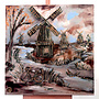Painting-  100x100cm - Rick Triest - Dutch Windmill - Sepia & Green #1