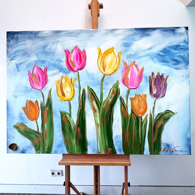 Painting - 100x150 cm - Tulpenmanie - Hollandse tulpen #7