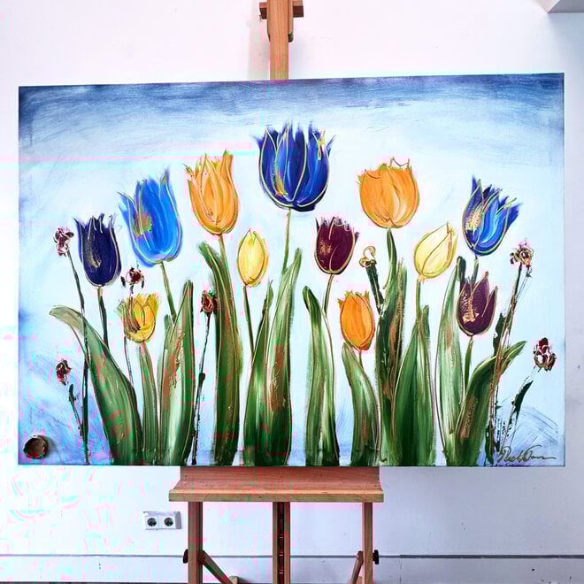 Painting - 100x150 cm - Tulpenmanie - Hollandse tulpen #9