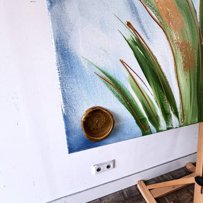 Schilderij - 100x150 cm - Rick Triest - Tulpenmanie - Hollandse tulpen #12