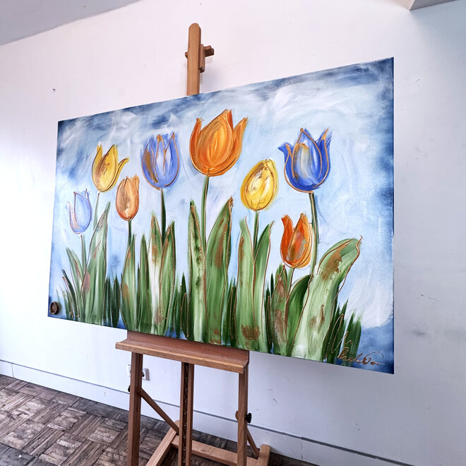 Painting  - 100x150 cm - Rick Triest - Tulpenmanie - Hollandse tulpen #10