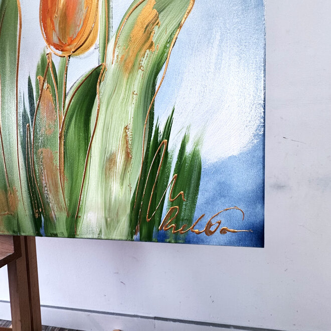 Painting  - 100x150 cm - Rick Triest - Tulpenmanie - Hollandse tulpen #10