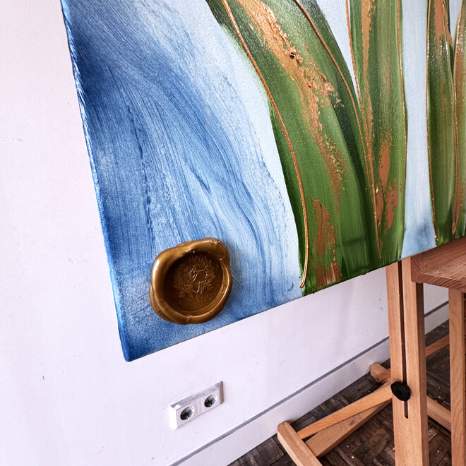 Schilderij - 100x150 cm - Rick Triest - Tulpenmanie - Hollandse tulpen #4