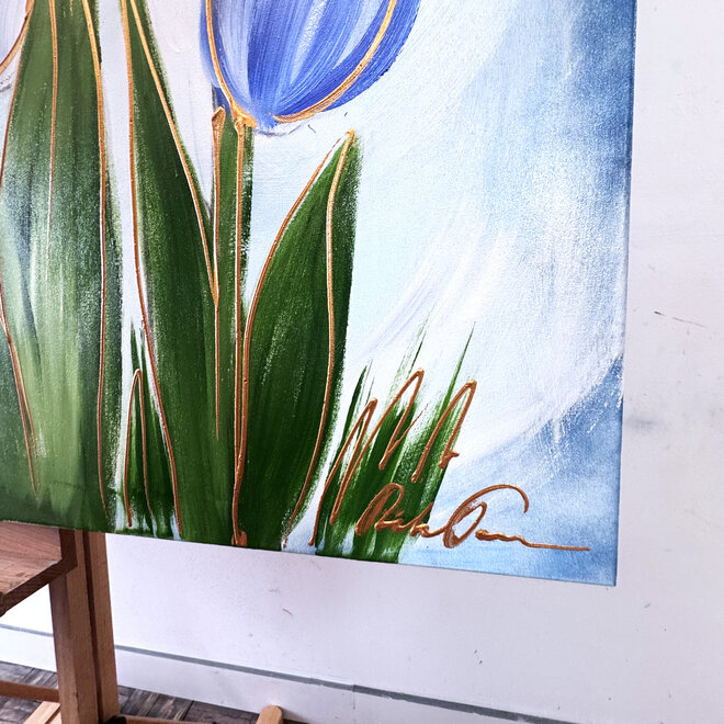 Painting  - 100x150 cm - Rick Triest - Tulpenmanie - Hollandse tulpen #3