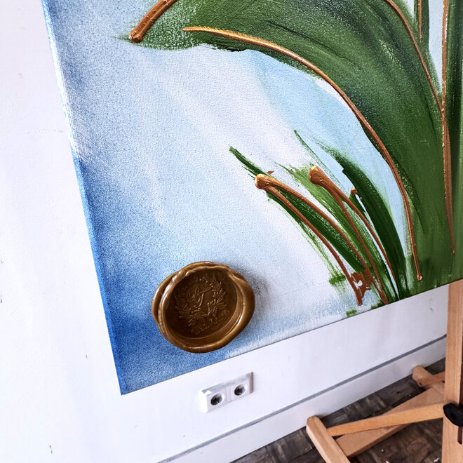 Schilderij - 100x150 cm - Rick Triest - Tulpenmanie - Hollandse tulpen #3