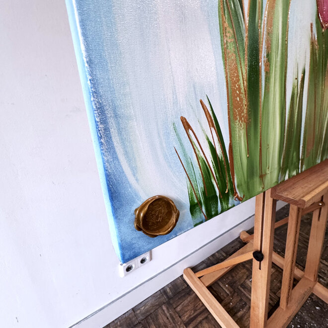 Painting  - 100x150 cm - Rick Triest - Tulpenmanie - Hollandse tulpen #1