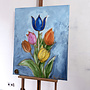 Painting - 80x100 cm - Rick Triest - Contemporary tulip composition #11