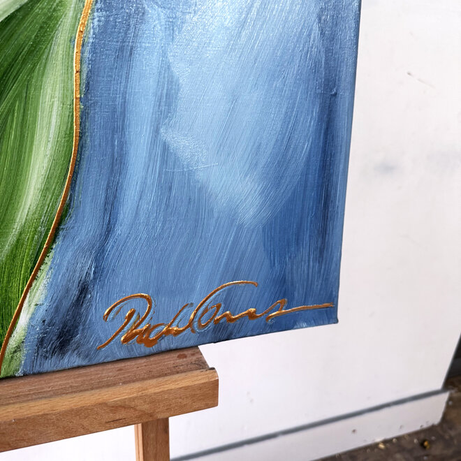 Schilderij - 80x100 cm - Rick Triest - Contemporary tulip composition #11