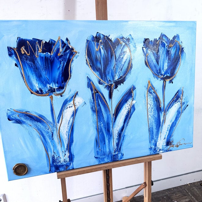 Painting -70x100 cm - Tulpenmanie - Contemporary tulip composition #5