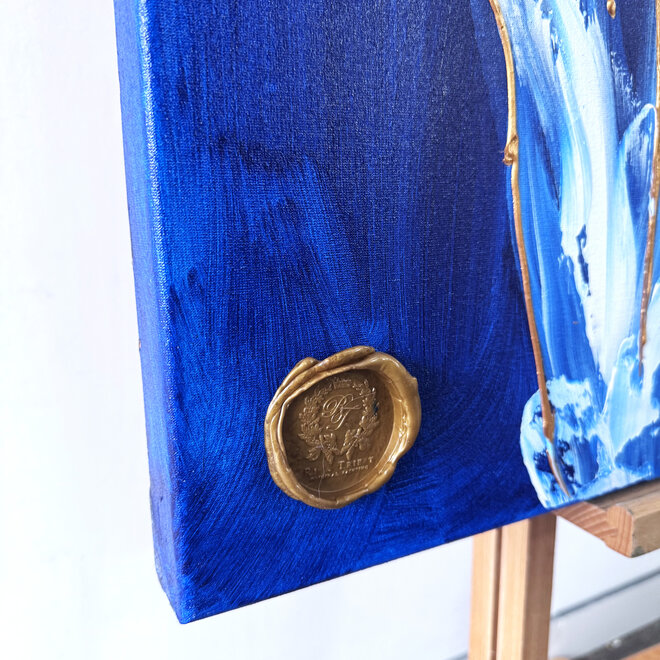 Schilderij - 70x100 cm - Rick Triest - Contemporary tulip composition #3