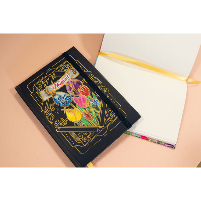 Designed by Rick Triest  TS Collection - Tulpen -Notitieboek A6 Dutch Beauty royal D14x9 H1