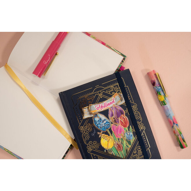 Designed by Rick Triest  TS Collection - Tulpen -Notitieboek A6 Dutch Beauty royal D14x9 H1