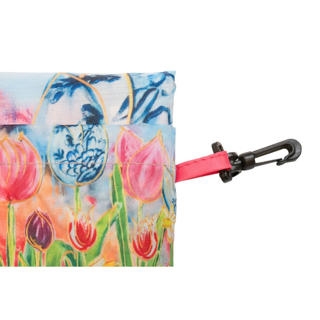 Designed by Rick Triest  TS Collection - Tulpen -Vouwtasje Dutch Beauty 68*60cm spring D13x10 H2