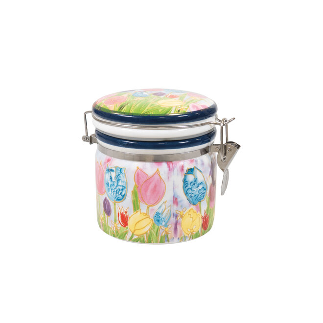 Designed by Rick Triest  TS Collection - Tulpen -Giftbox voorraadpot Dutch Beauty spring D14x12 H12
