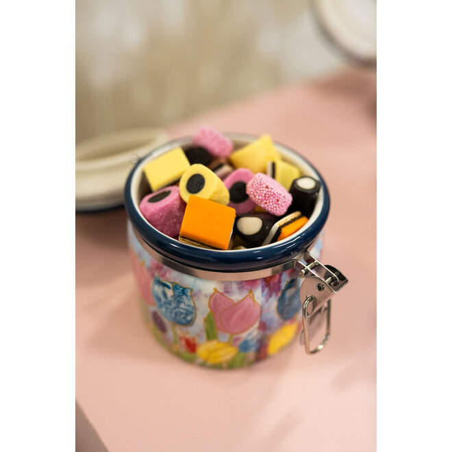 Designed by Rick Triest  TS Collection - Tulpen -Giftbox voorraadpot Dutch Beauty spring D14x12 H12