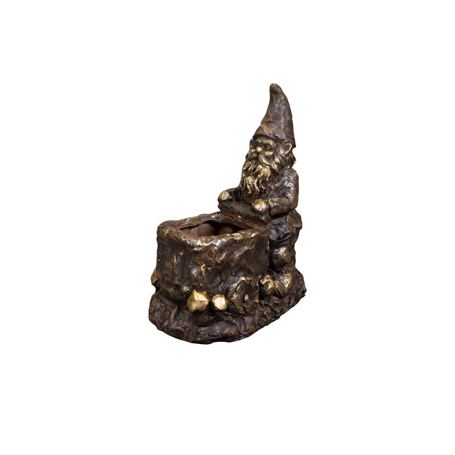 Designed by Rick Triest  Collection - Kabouters & Bosdieren - Figuur Marty antiquebronze D37x26 H60
