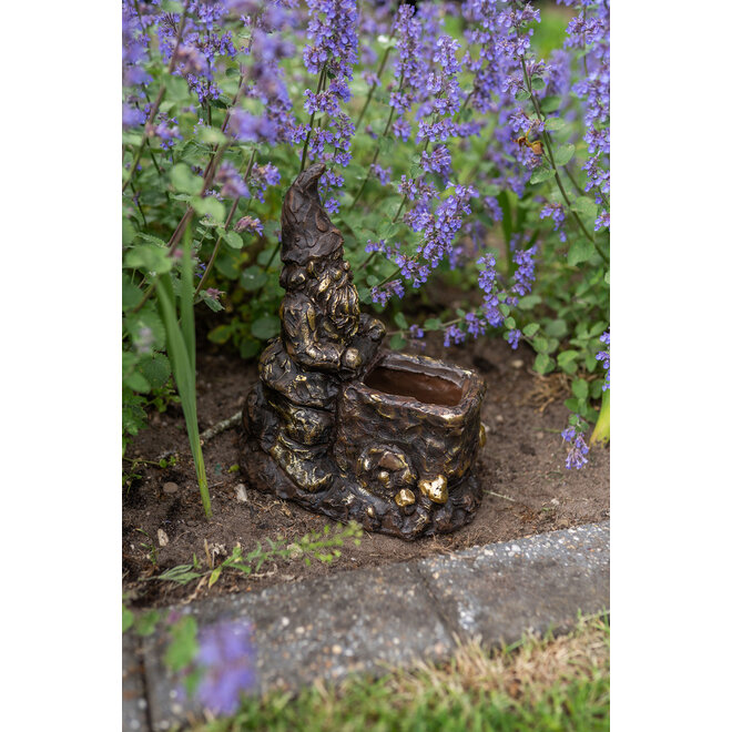 Designed by Rick Triest  Collection - Kabouters & Bosdieren - Figuur Marty antiquebronze D37x26 H60